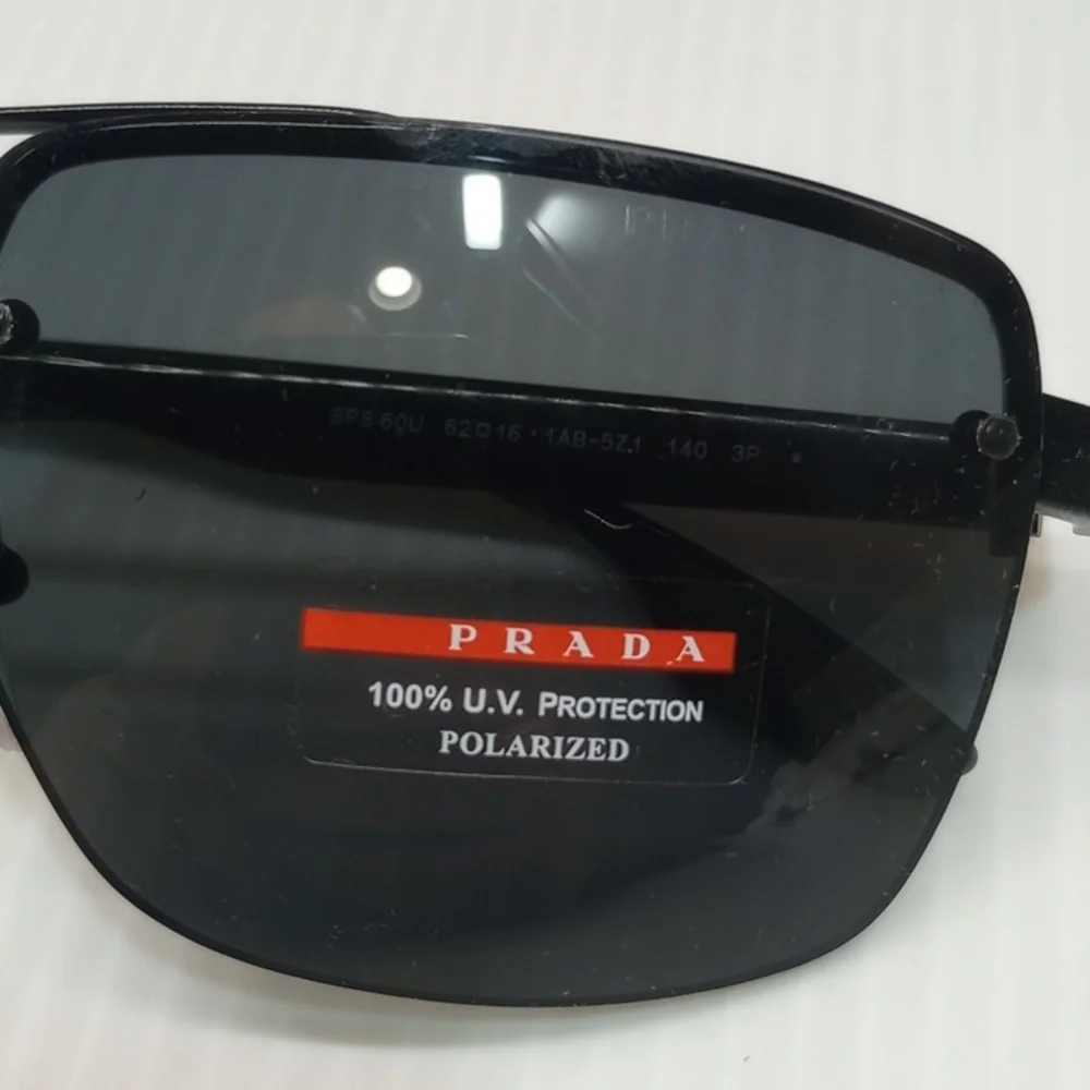 Prada men polarized sunglasses sps 60u 1AB 5z1 made in Italy New